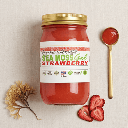 Sea Moss Gel - Strawberry Flavor 16oz